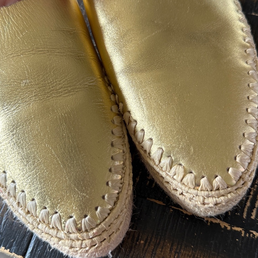 Sam Edelman Austin Mule in Gold Metallic Leather 7 - Picture 13 of 13